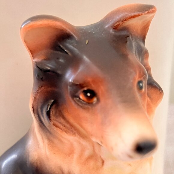 Vintage Collie Dog Planter 1950's Made in Japan - Picture 3 of 12
